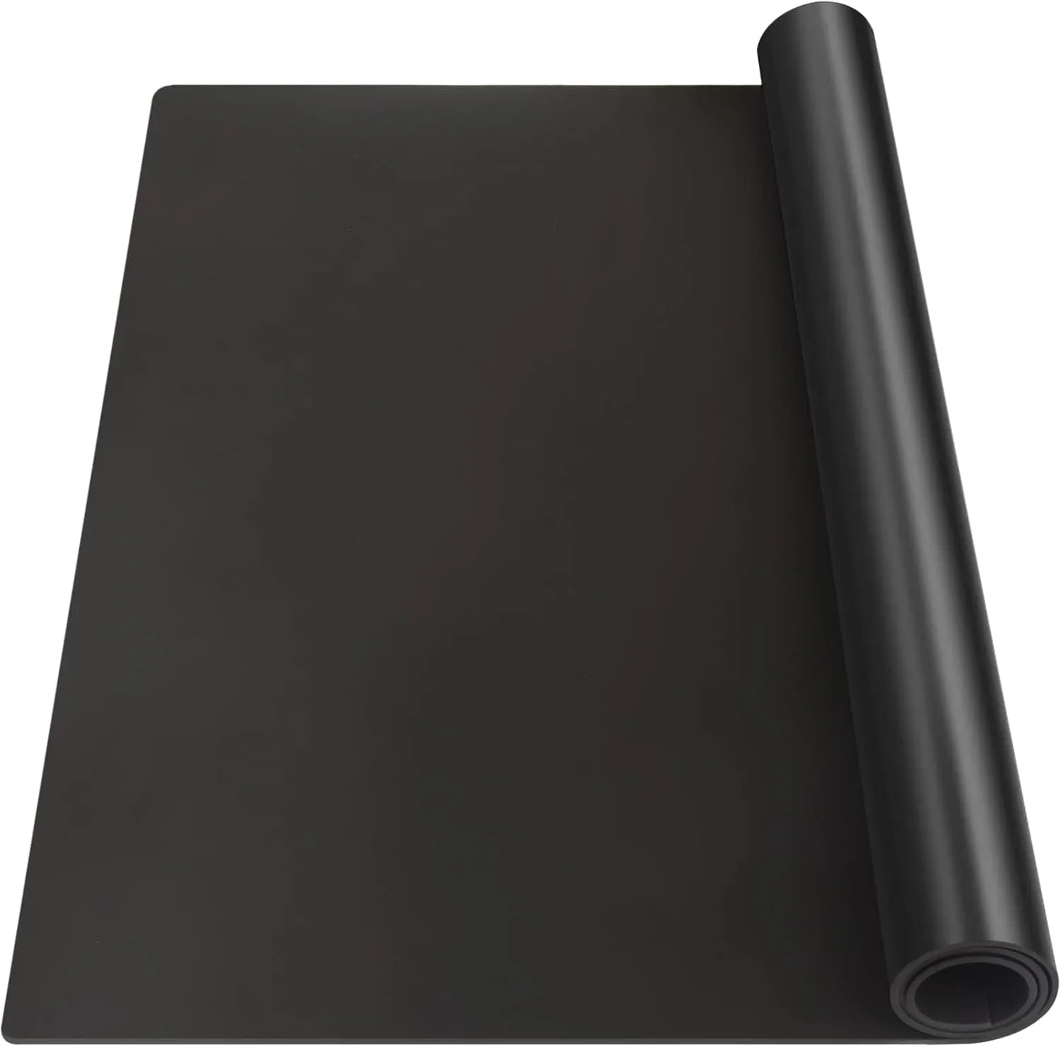 Silicone Mats for Kitchen Counter, Nonslip Silicone Mats for Crafts Countertop Protector Heat Resistant Mat (78.7” x 24” x 0.08”, Black)
