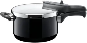 Silit Sicomatic® T-Plus Pressure Cooker 4.5L Without Insert Ø 22 cm Black Made in Germany Inside Scale Silargan® Functional Ceramic Suitable for Induction Hobs