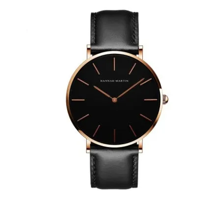Simple quartz waterproof watch
