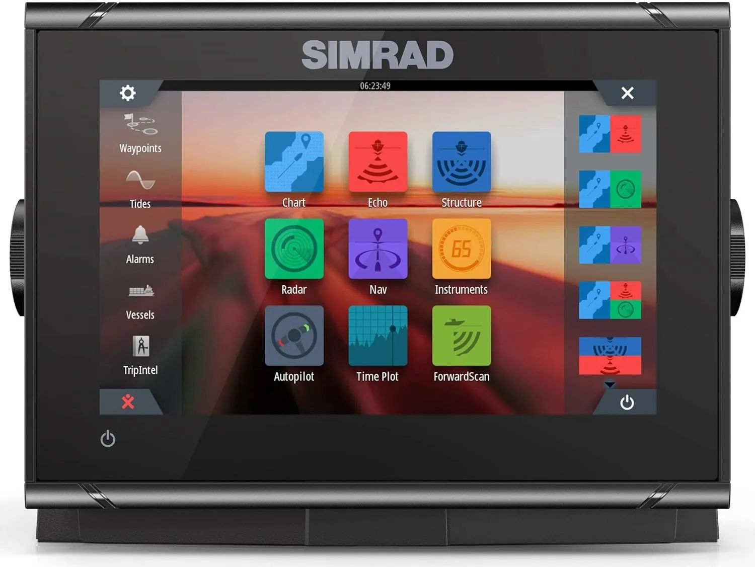 Simrad GO Chartplotter and Fish Finder, with Transducer and Radar Options, Preloaded C-MAP Discover Chart Card