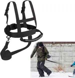 Ski Harness Heavy Duty Ski Shoulder Training Harness Ski Training Leash for Skating, Skateboarding, Snowboard, Roller Skating, Cycling for Beginners