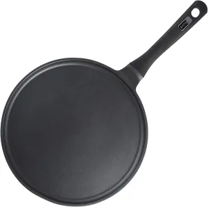SKITCHN Crepe Pan - Nonstick Dosa Pan for Roti, Indian, Pancake Griddle - Induction Compatible, Tortilla Comal - 11IN