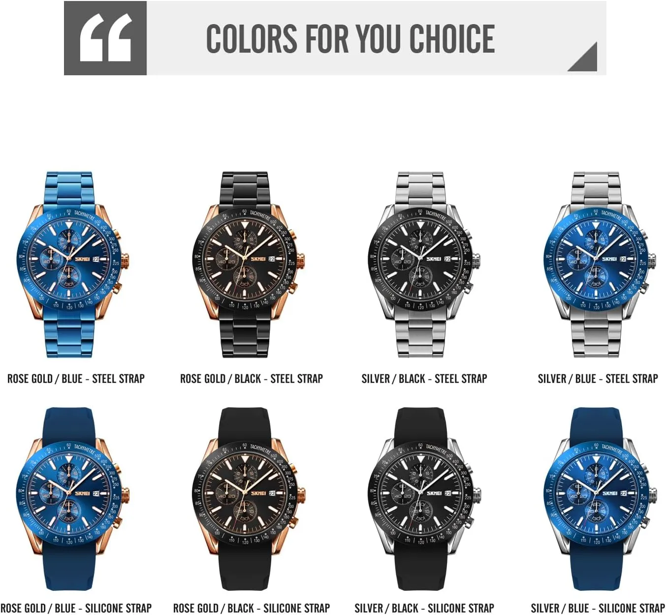 SKMEI Men's Automatic Waterproof Analog Watches Women's Luxury Business Quartz Wristwatch