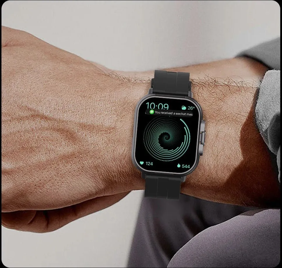 Smart GPS Watch & Bluetooth Headset Duo – 2n1 Watch to Monitor Heart Rate, Blood Pressure Monitoring, Music Play, and Calls in One Sleek Device