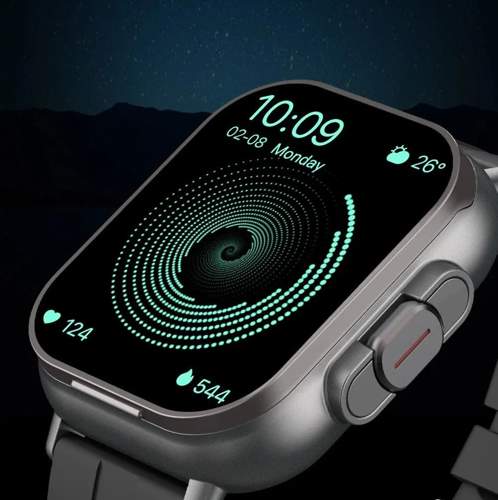 Smart GPS Watch & Bluetooth Headset Duo – 2n1 Watch to Monitor Heart Rate, Blood Pressure Monitoring, Music Play, and Calls in One Sleek Device