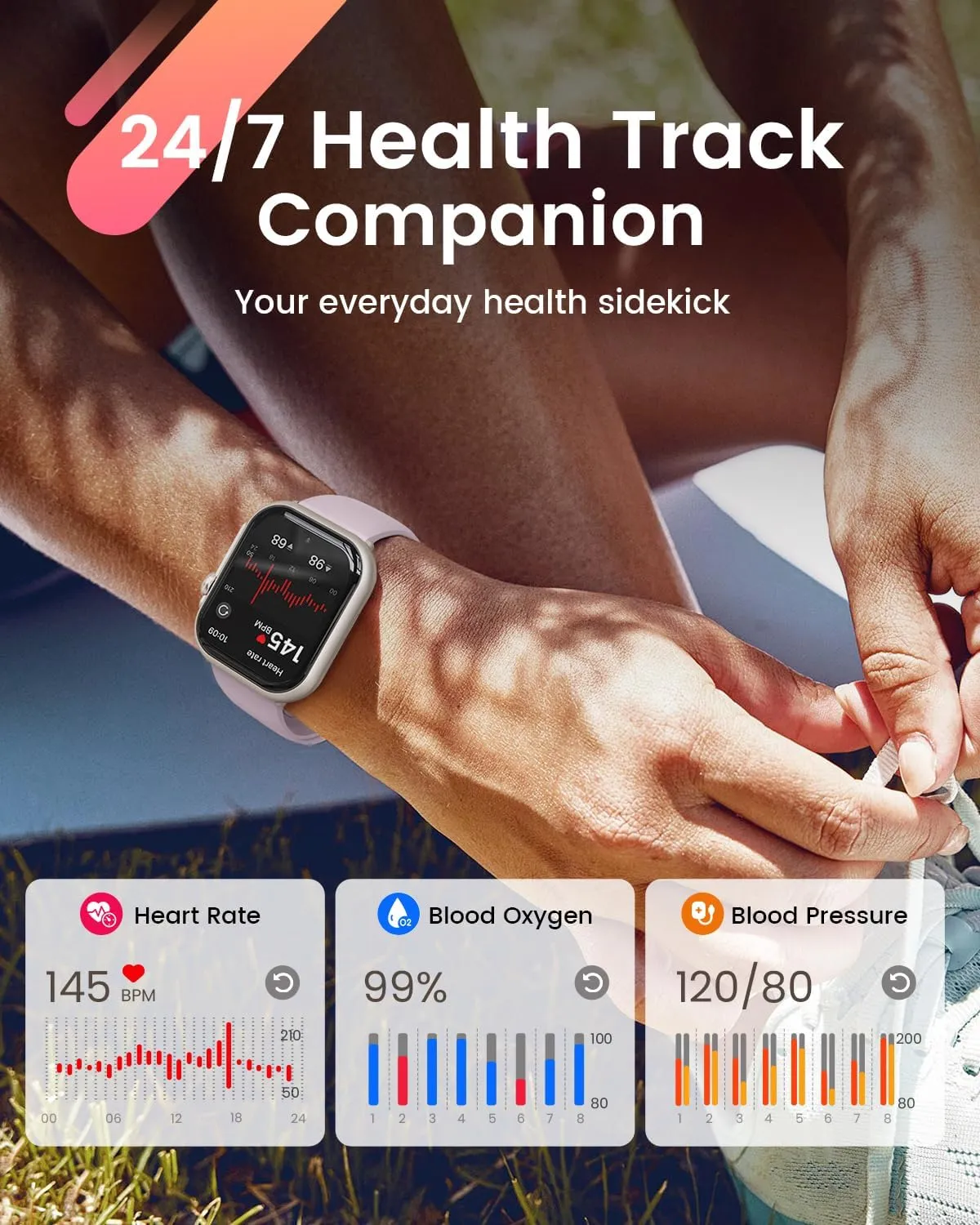 Smart Watches for Men Fitness Tracker: 1.85" Smart Watch with 30 Days 1000 mAh Battery Life Make/Recive Call Heart Rate Blood Pressure SpO2 Sleep Monitor 120 Sport Mode 5ATM for iPhone Android Phones