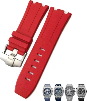 Soft FKM Fluoro Rubber Watchband 28mm For AP Strap Audemars Piguet ROYAL OAK OFFSHORE Diving Waterproof Sports Watch Band