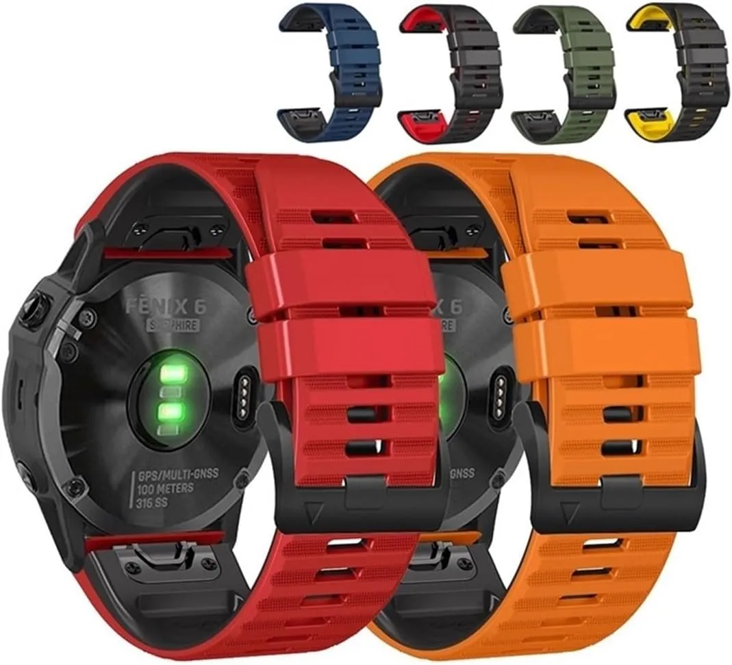 Soft Silicone Watch Band Fit for Garmin Fenix 7 Pro 7X 6 6X 5X Plus/EPIX Forerunner 945