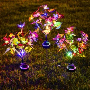 Solar Butterfly Courtyard Light Led Outdoor
