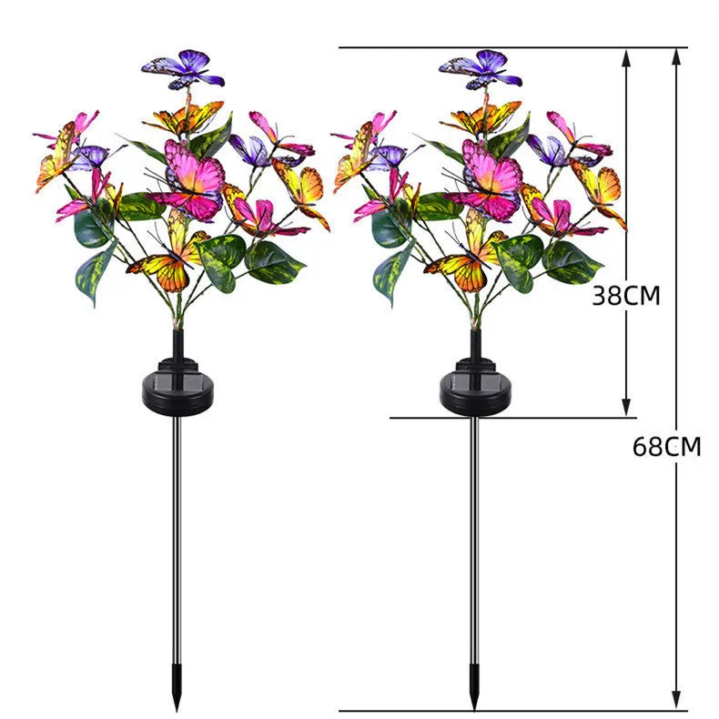 Solar Butterfly Courtyard Light Led Outdoor