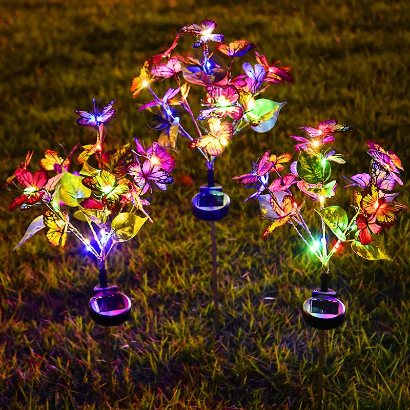 Solar Butterfly Courtyard Light Led Outdoor