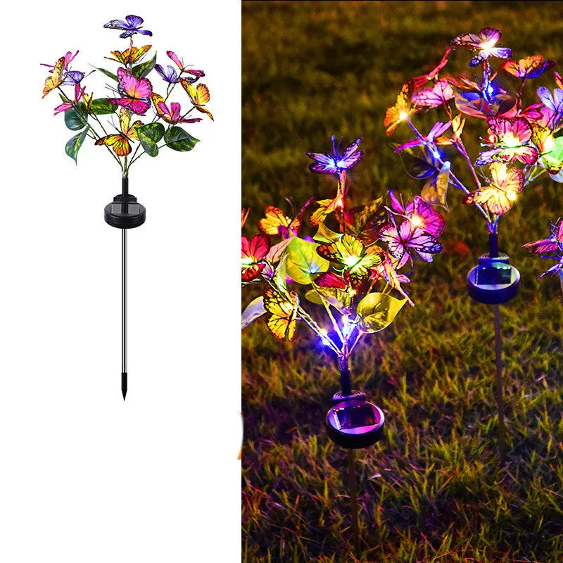 Solar Butterfly Courtyard Light Led Outdoor