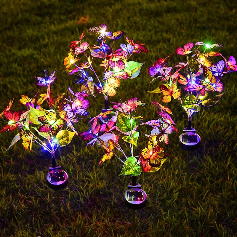 Solar Butterfly Courtyard Light Led Outdoor