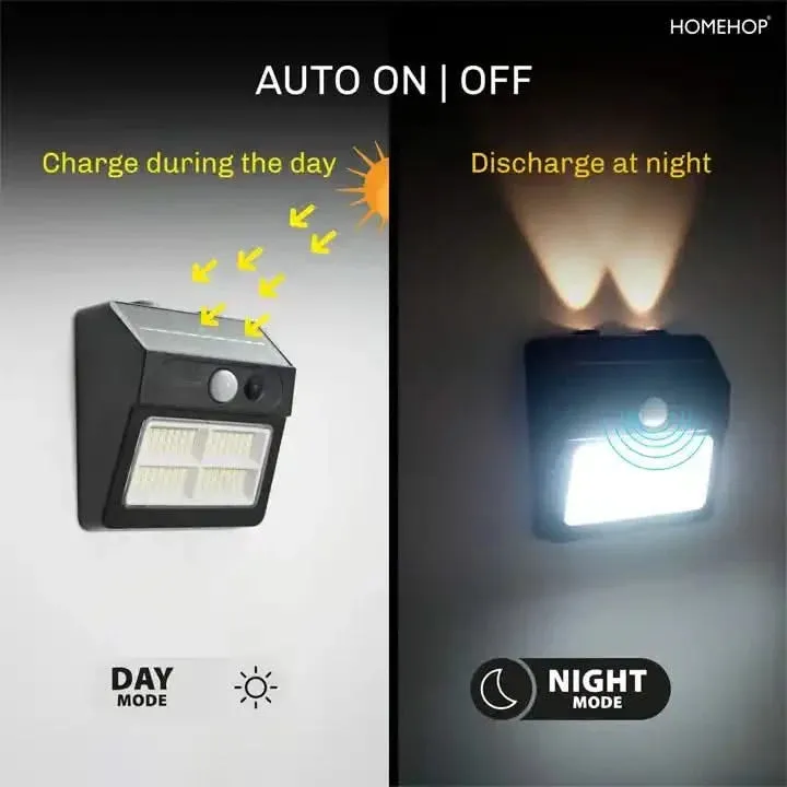 Solar Decorative Waterproof LED Wall Light for Home Outdoor Garden,patios and pathways