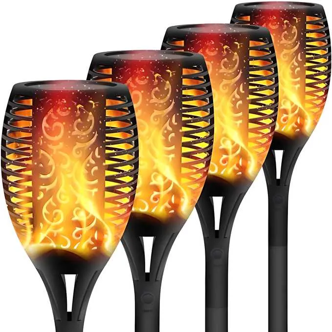 Solar Lights Outdoor LED Lantern Landscape Decoration Lighting Auto On/Off (Pack of 1)