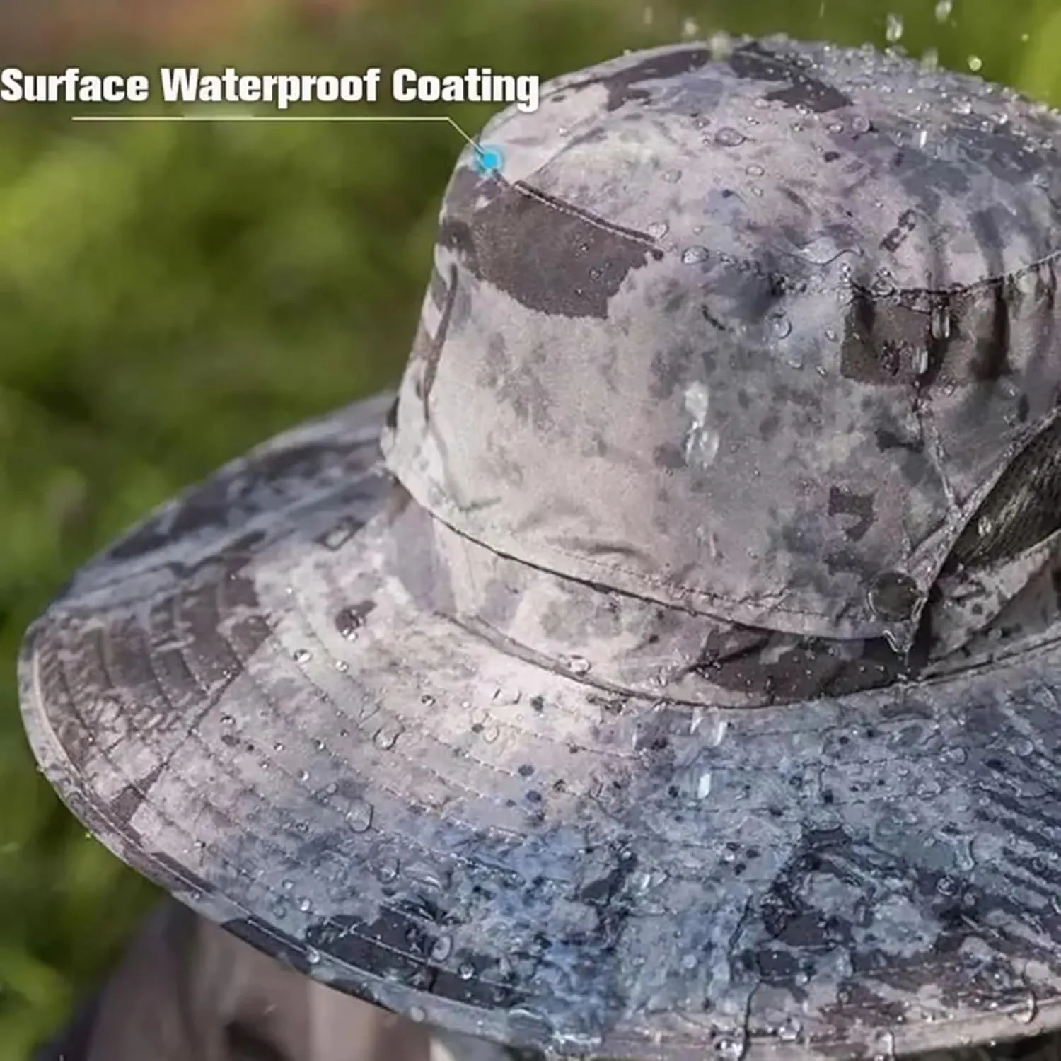 Solar Powered Fishing Hat with Fans – UPF 50  Wide Brim Fishing Hat, Waterproof & Breathable for Hiking, Fishing,
