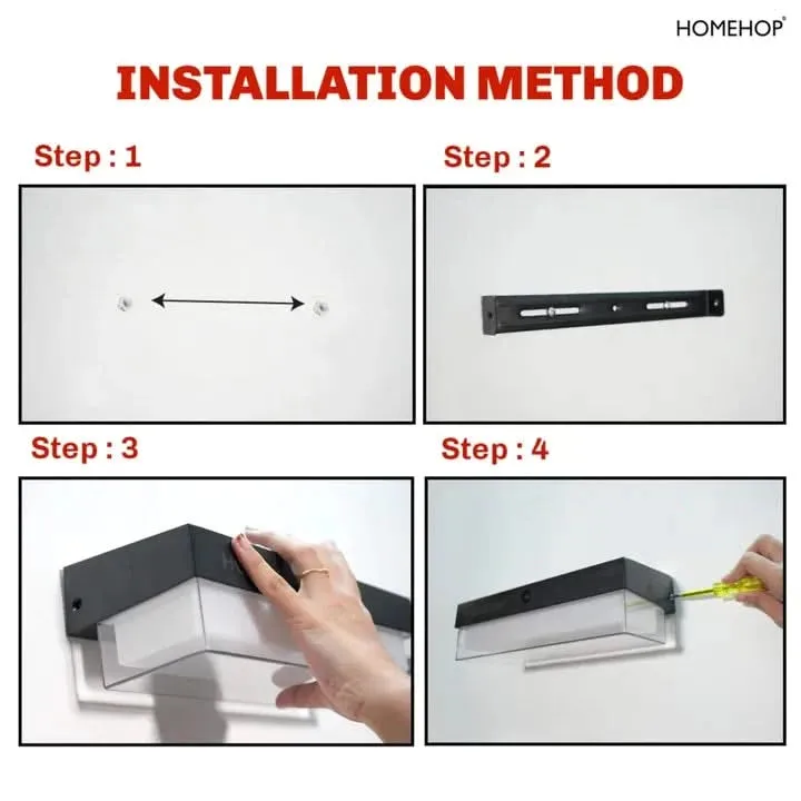 Solar Wall Mounted Waterproof LED Lights for Outdoor Garden, Home, Balcony and Courtyard