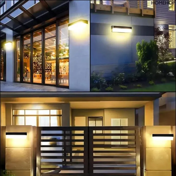 Solar Wall Mounted Waterproof LED Lights for Outdoor Garden, Home, Balcony and Courtyard
