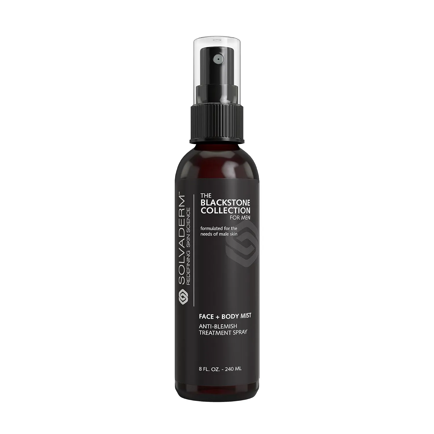 Solvaderm for Men - Cooling Aftershave - Calming Face   Body Mist For Skin Blemishes & Shaving Irritation - Reduces Redness After Shaving - 8 FL OZ / 240 ML (Pack of 1)