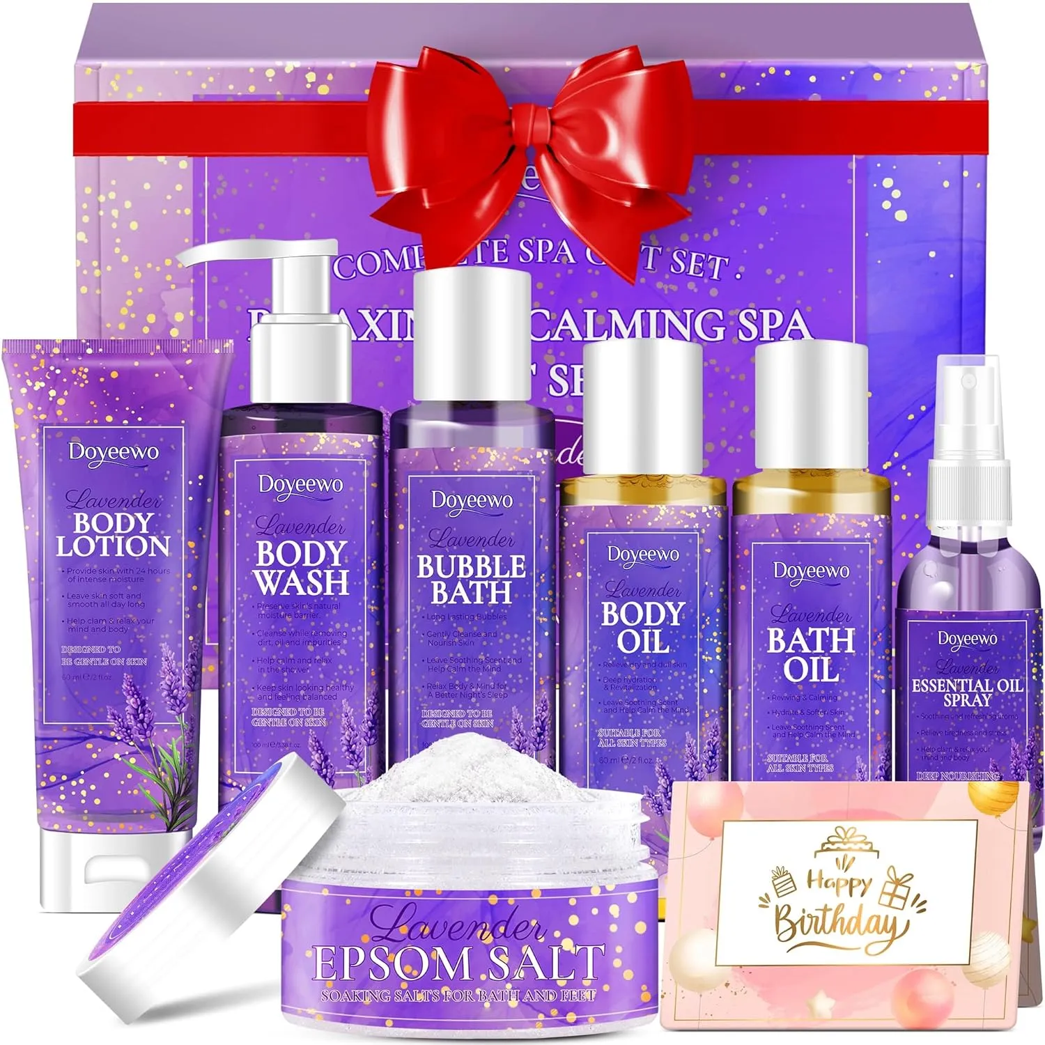 Spa Gifts for Women,Relaxing Stress Relief Birthday Gifts Spa Self Care Basket Package Gift Set for Best Friend Mom Her Wife Sister Anniversary Valentines Mothers Day Christmas Stocking Stuffers