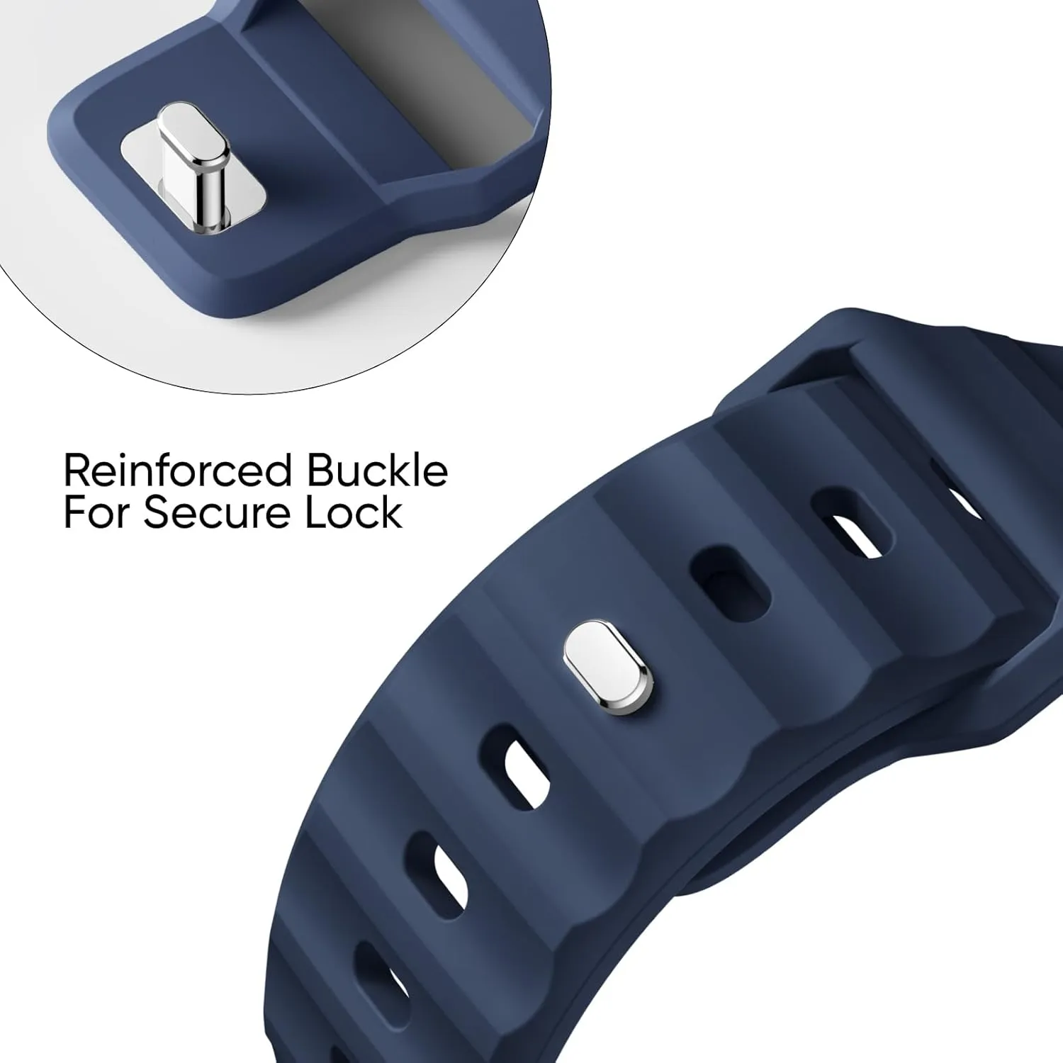 Sport Bands 6-Pack Compatible with Apple Watch Ultra 2 Band 49mm 46mm 45mm 44mm 42mm, Wide Soft Silicone Wristbands Waterproof Strap Men for iWatch Series 10 9 8 7 6 5 4 3 SE Ultra