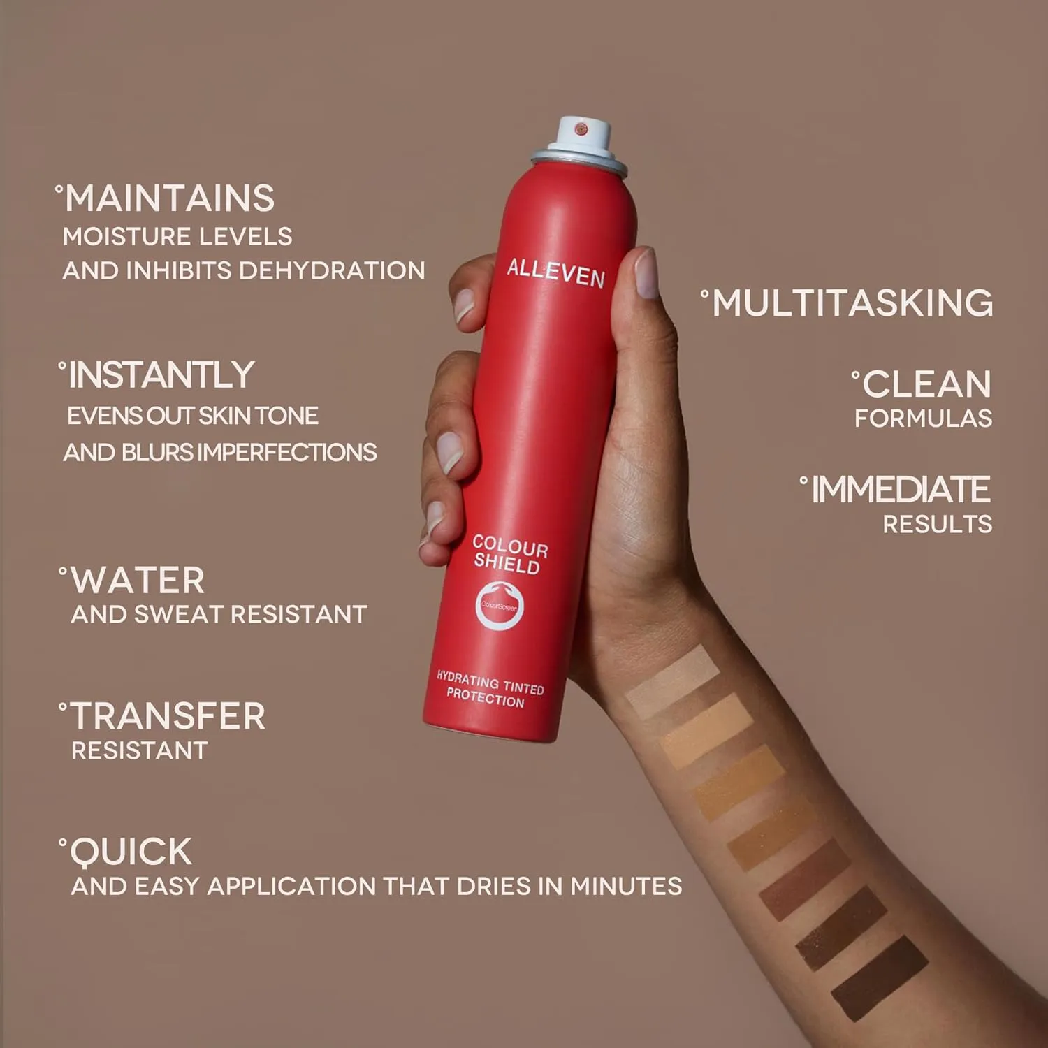 Spray Body Makeup Matte Finish, Obsidian 100 ml