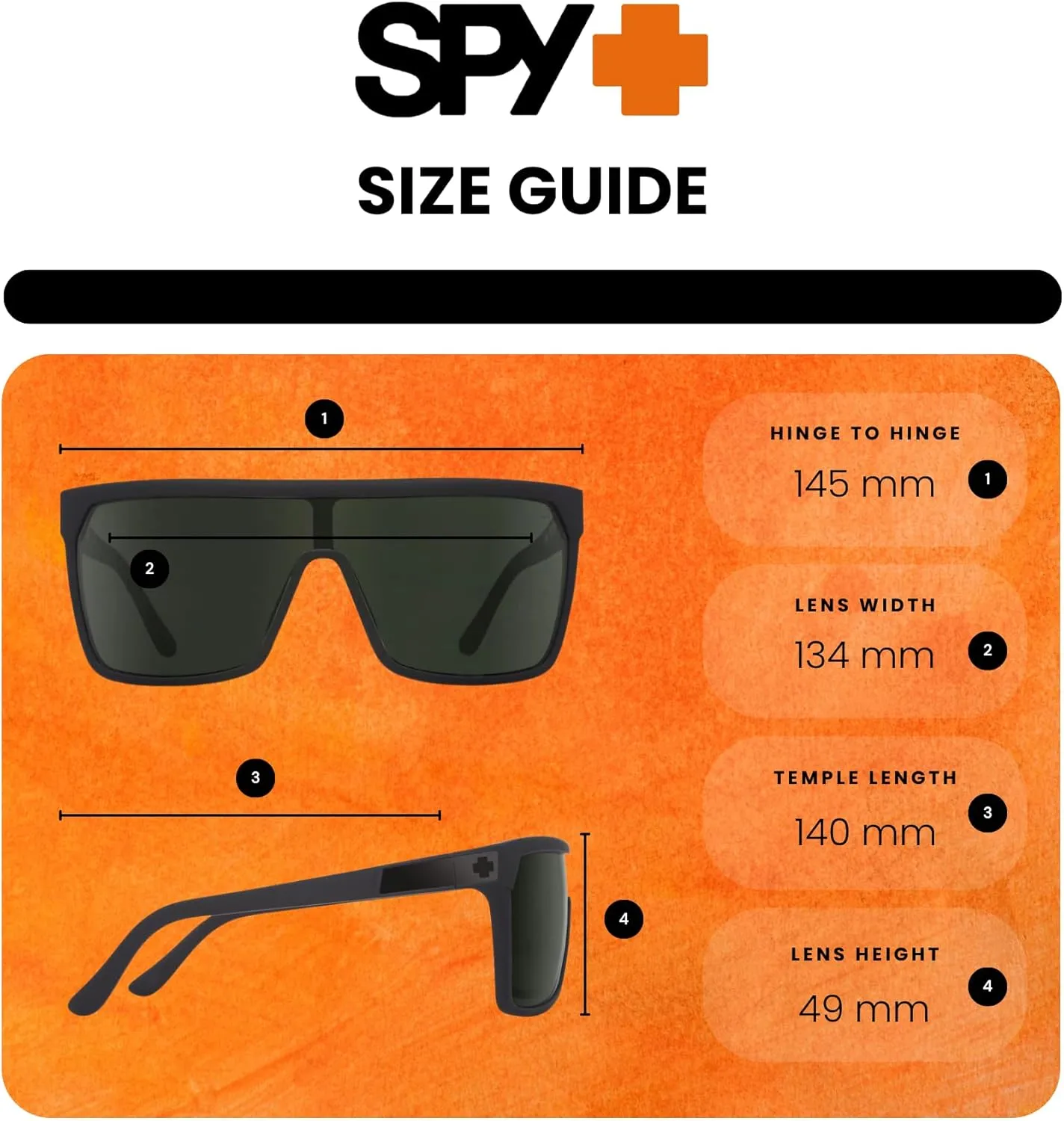 SPY FLYNN Square Sunglasses for Men   BUNDLE with Designer iWear Eyewear Kit