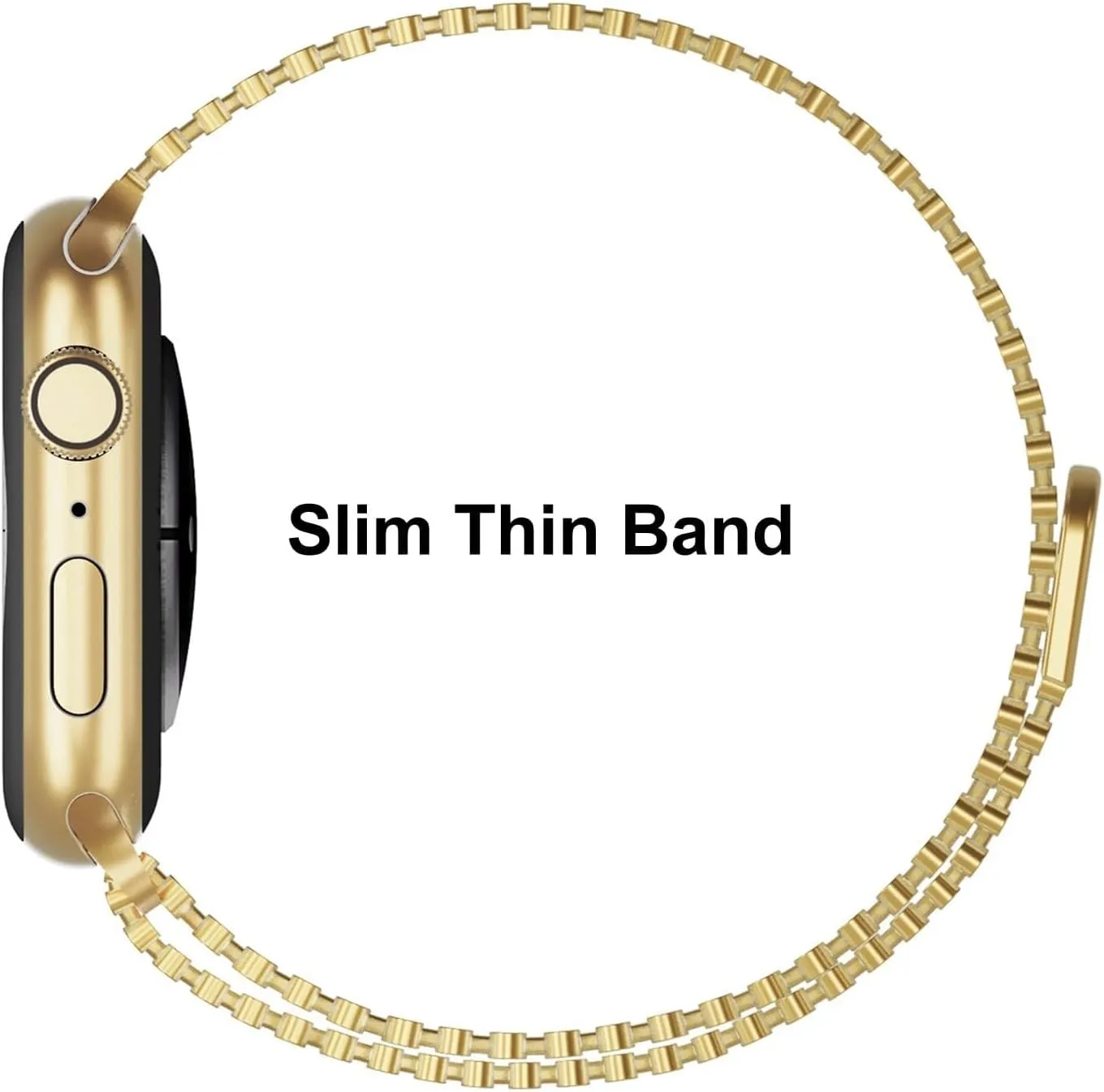 Stainless Steel Watch Band，For Apple Watch Band 38/40/41mm Women Men,Smartwatch Bands Adjustable Strap Magnetic Clasp Molecular Structure Mesh Wristband For iWatch Series SE/9/8/7/6/5/4/3/2/1
