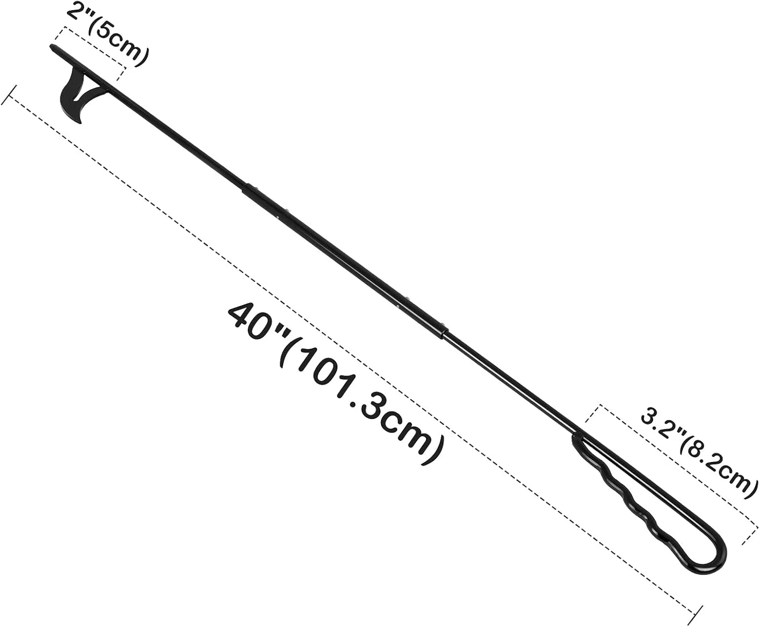 Stanbroil Fire Poker for Fire Pit, 40" Heavy Duty Fireplace Poker for Campfire Wood Stove Firewood Log Coals, Outdoor and Indoor Fireplace Fire Pit Tools
