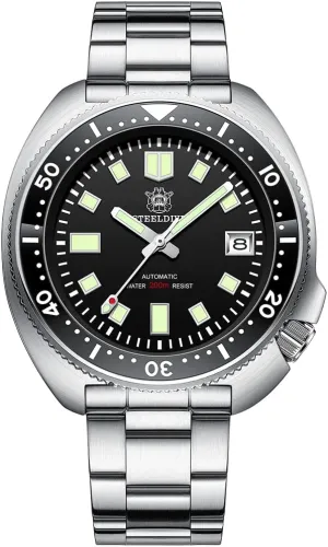 Steeldive Men Watch Automatic 1970 SD1970 Wristwatch NH35 Movement 200M Diving Watches