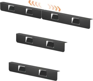 Stove Gap Covers 316 Stainless Steel Stove Gap Filler Oven Side Gap Filler Between Stove and Counter Slide in Range Trim Kit for 16.6“ and 23.2” Kitchen Crack(4 Pack Shiny Black)
