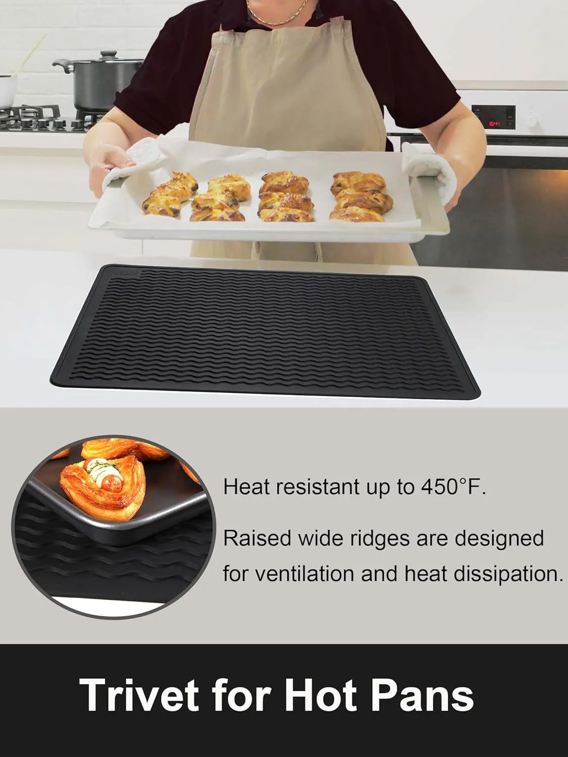 Stove Top Covers for Electric Stove, Food Grade Heavy Duty Silicone Glass Stove Top Cover Protector, Induction Cooktop Protector, Heat Resistant Range Ceramic Stove Top Covers Mat, Oven Cover