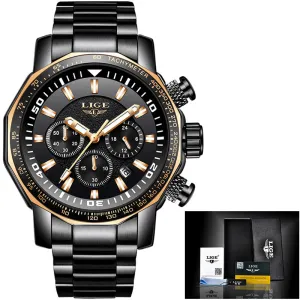 Stylish fashion men's Waterproof multifunctional watch