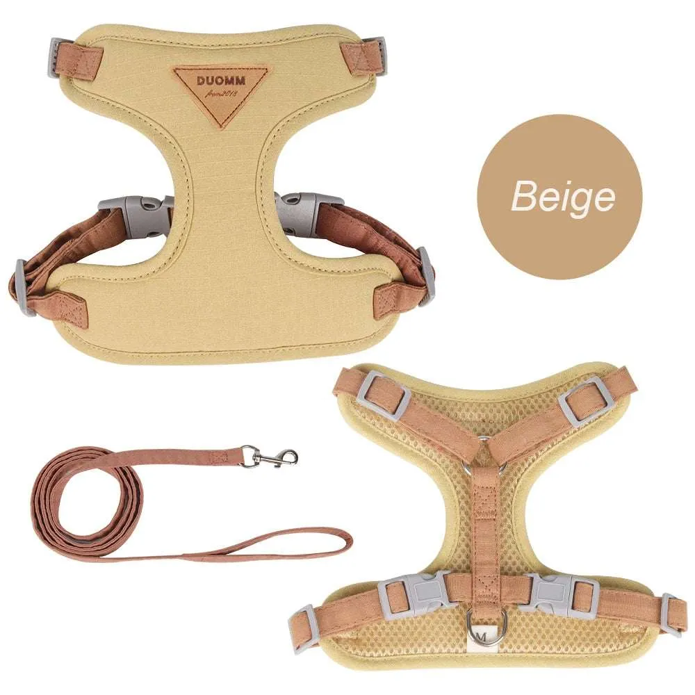 Stylish Pet Harness and Leash Set for Small Dogs and Cats