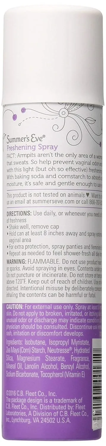 Summer's Eve Ultra Daily Active Feminine Spray, pH balanced, 2 Oz (Pack of 2)