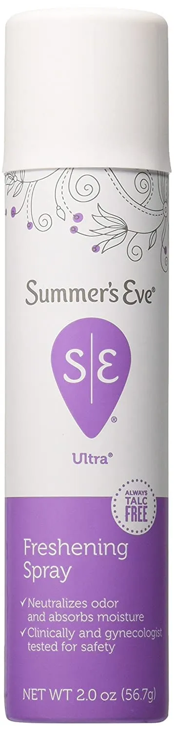 Summer's Eve Ultra Daily Active Feminine Spray, pH balanced, 2 Oz (Pack of 2)