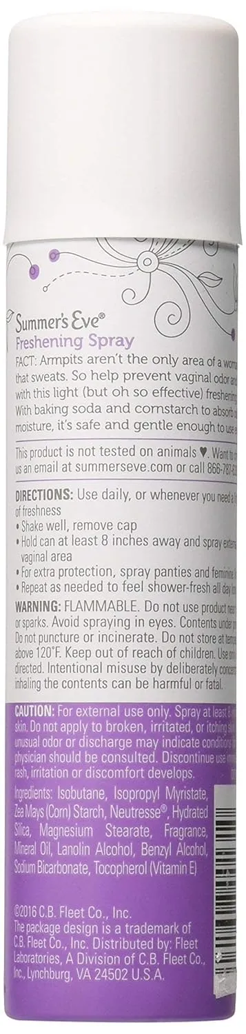 Summer's Eve Ultra Daily Active Feminine Spray, pH balanced, 2 Oz (Pack of 2)