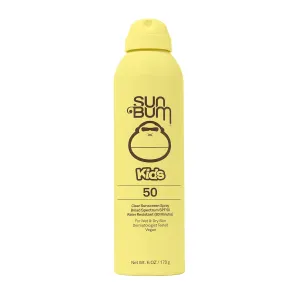 Sun Bum Kids SPF 50 Sunscreen Clear Body Spray - Broad Spectrum Water-Resistant with Vitamin E - Wet or Dry Skin Application - Hawaii 104 Act Compliant (Without Octinoxate & Oxybenzone) - 6 oz