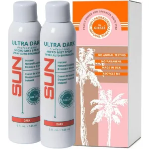 Sun Laboratories By Giesee Ultra Dark Spray 2 Pack - Spray Tan, Tanning Spray, Fake Tan, Self Tanner Mist, Sunless Tanning Spray, Self Tan Mist, Face Tanning Spray, Self Tan Spray Mist