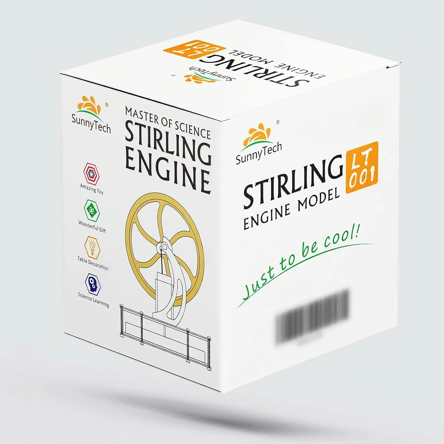 Sunnytech Low Temperature Stirling Engine Motor Steam Heat Education Model Toy Kit For mechanical skills (LT001)