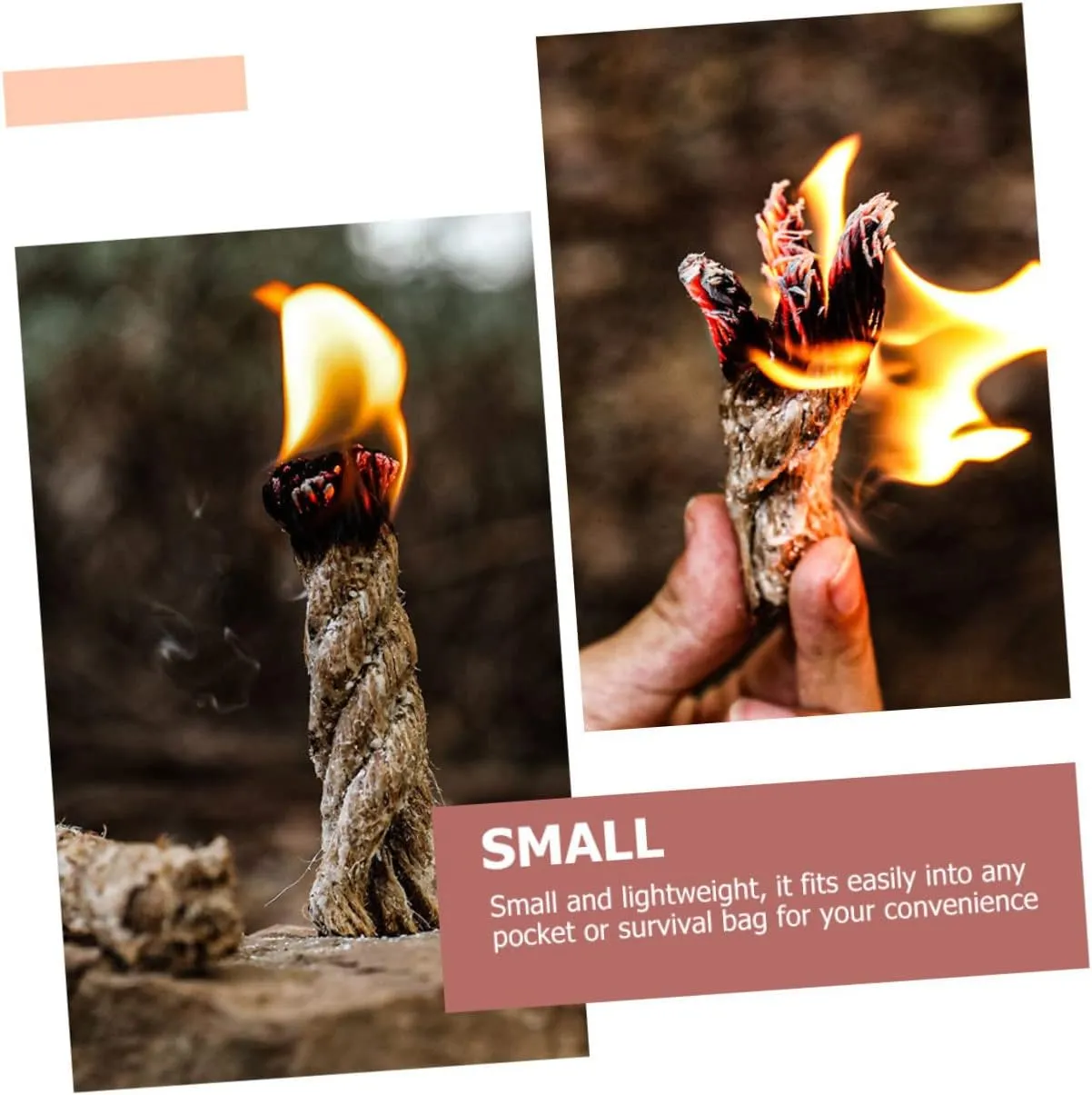 SUPVOX 6 Pcs Outdoor Lighting Rope Survival Fire Fireplace Lighters Fireplace Tools Grill Lighter BBQ Fire
