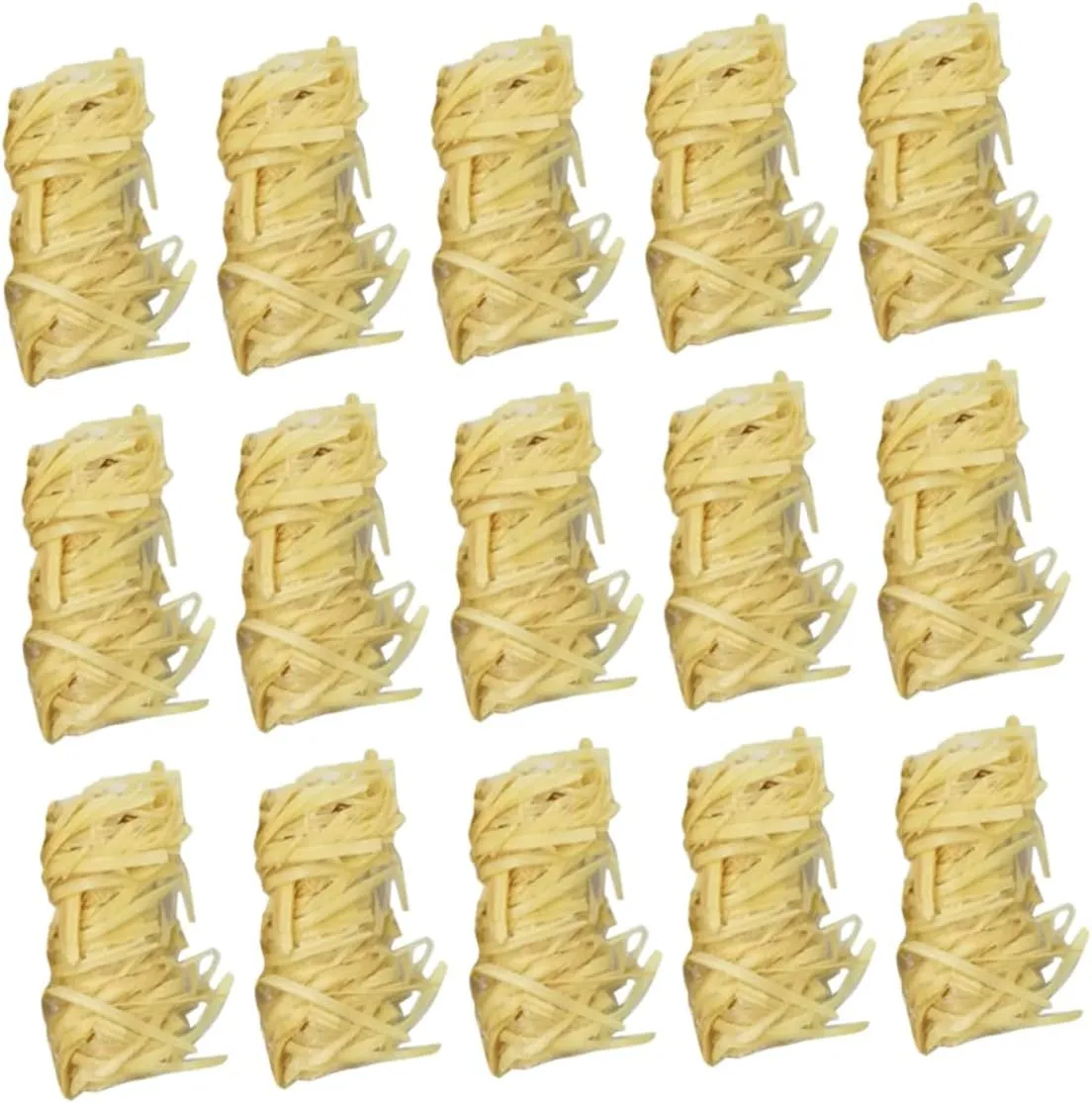 SUPVOX Wood Firelighters 50pk Carbon Wax Sticks Natural Outdoor Firelighters for Camping