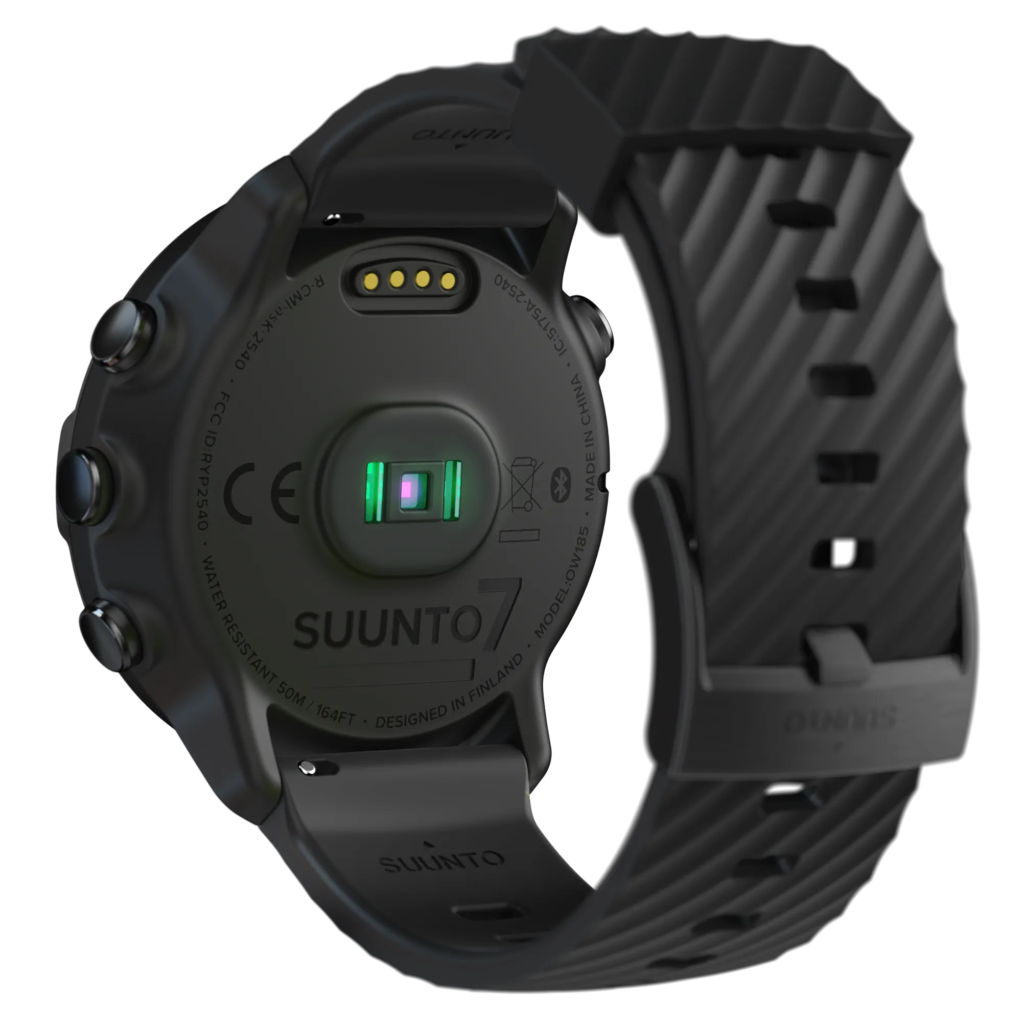 SUUNTO 7 Black GPS Smartwatch with Versatile Sports Experience with Wearable4U EarBuds Power Bundle