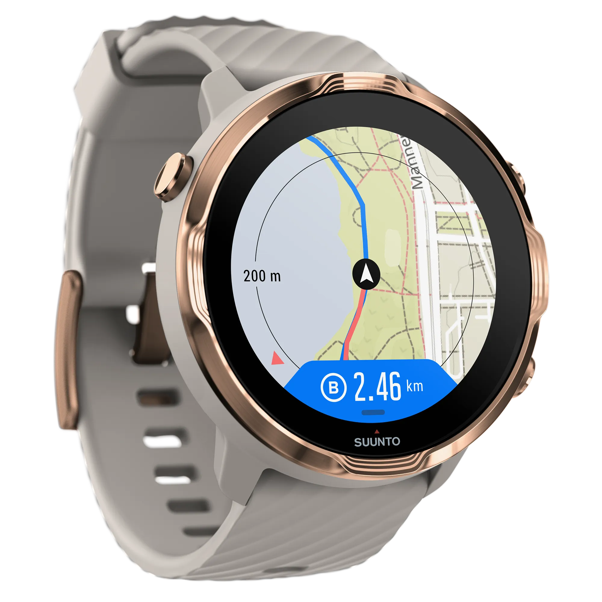 SUUNTO 7 Sandstone Rosegold GPS Sport Smartwatch with Versatile Sports Experience with  Wearable4U  Power Bank Bundle