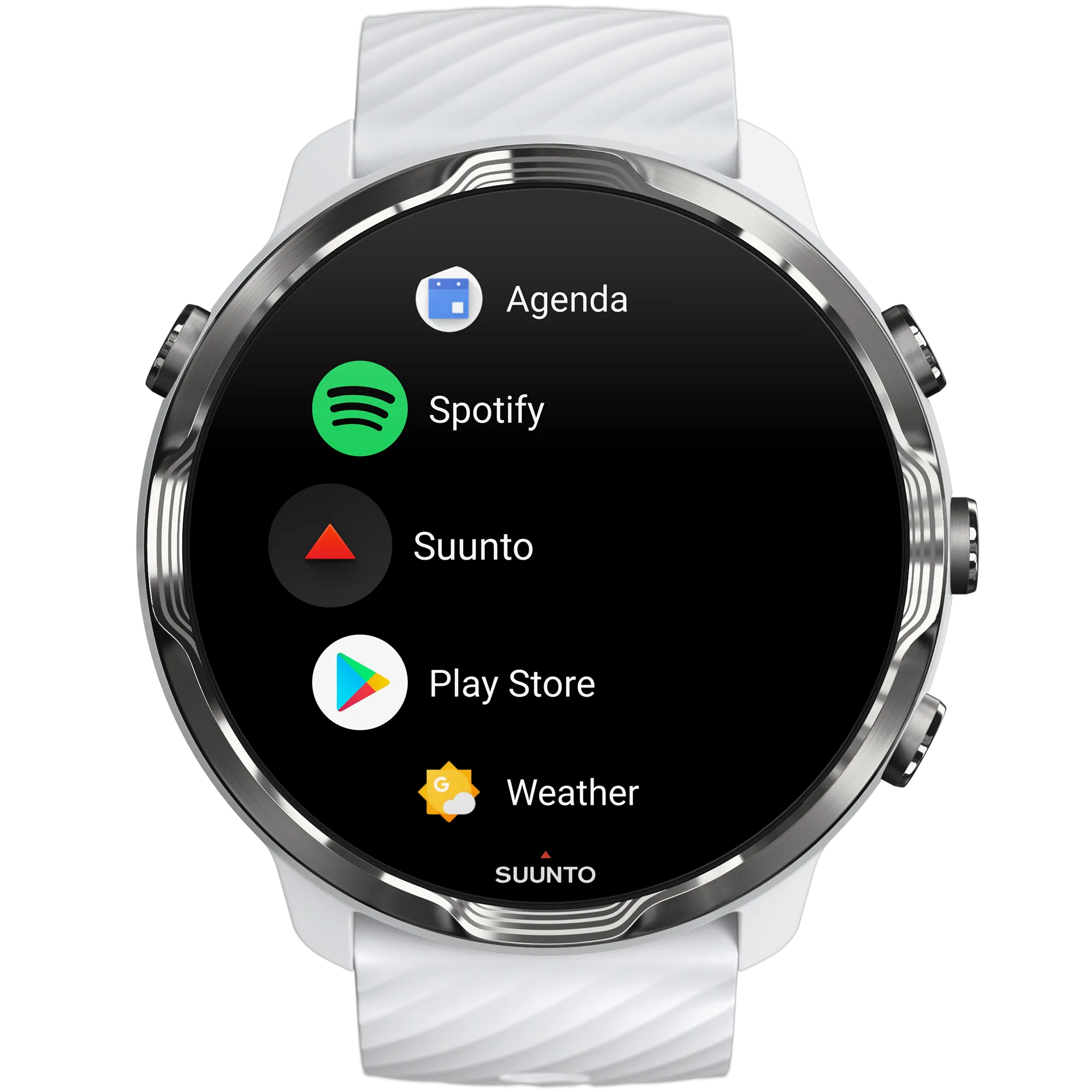 SUUNTO 7 White Burgundy GPS Smartwatch with Versatile Sports Experience with Wearable4U Power Bank Bundle