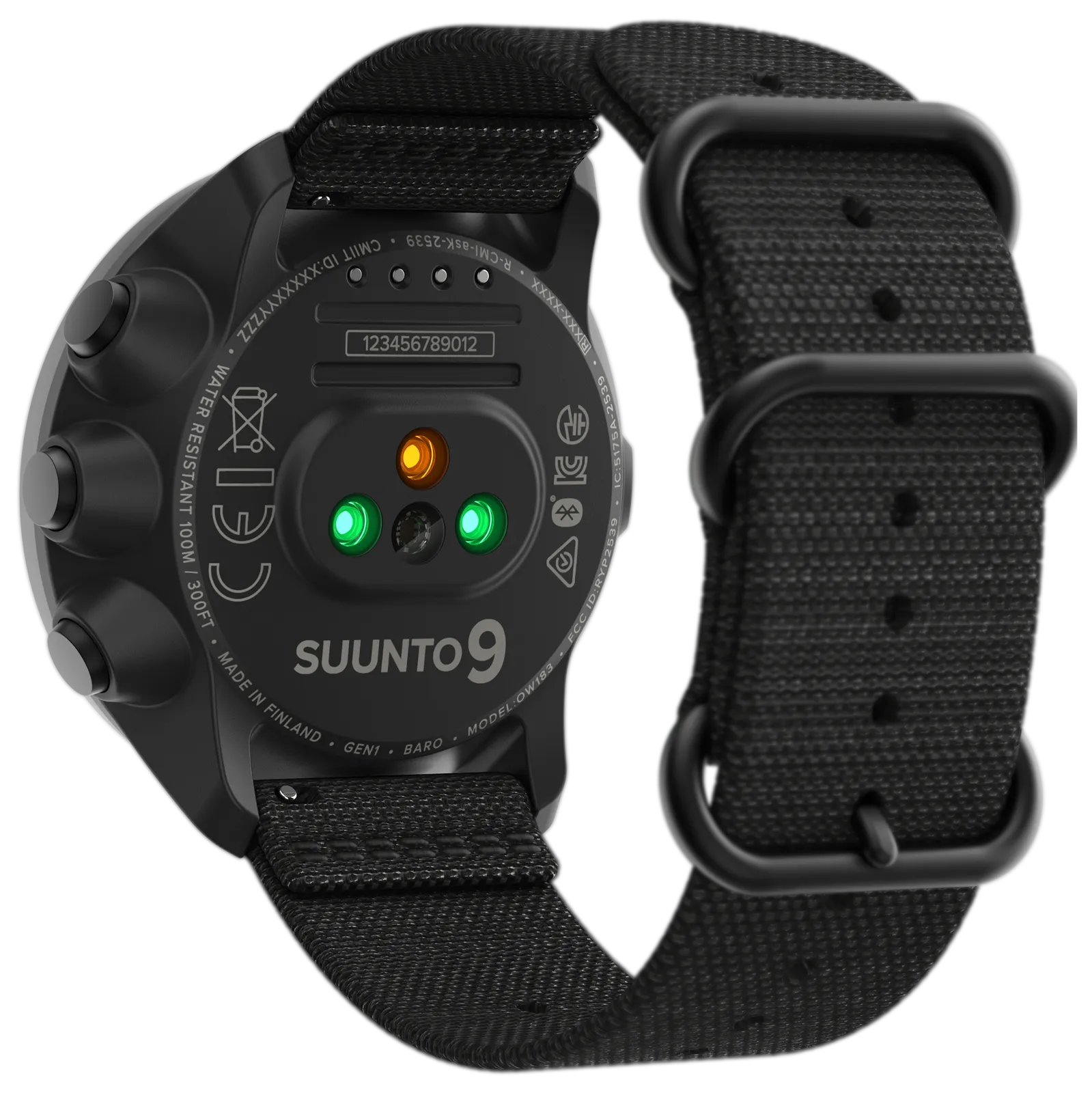 SUUNTO 9 Baro Multisport GPS Smartwatch, Charcoal Black Titanium with Wearable4U Power Bank Bundle