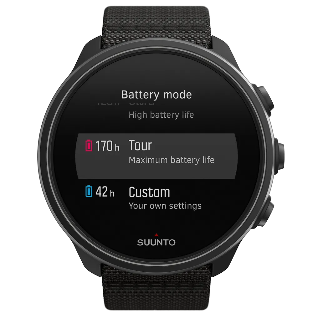 SUUNTO 9 Baro Multisport GPS Smartwatch, Charcoal Black Titanium with Wearable4U Power Bank Bundle