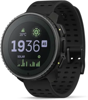 SUUNTO Vertical Solar GPS Adventure Watch, Premium Multisport Watch w/1.4 inch Touchscreen, Free Global Offline Maps, 60-Day Battery Life, Training Records, Heart Rate & Sleep Tracking, Steel Black