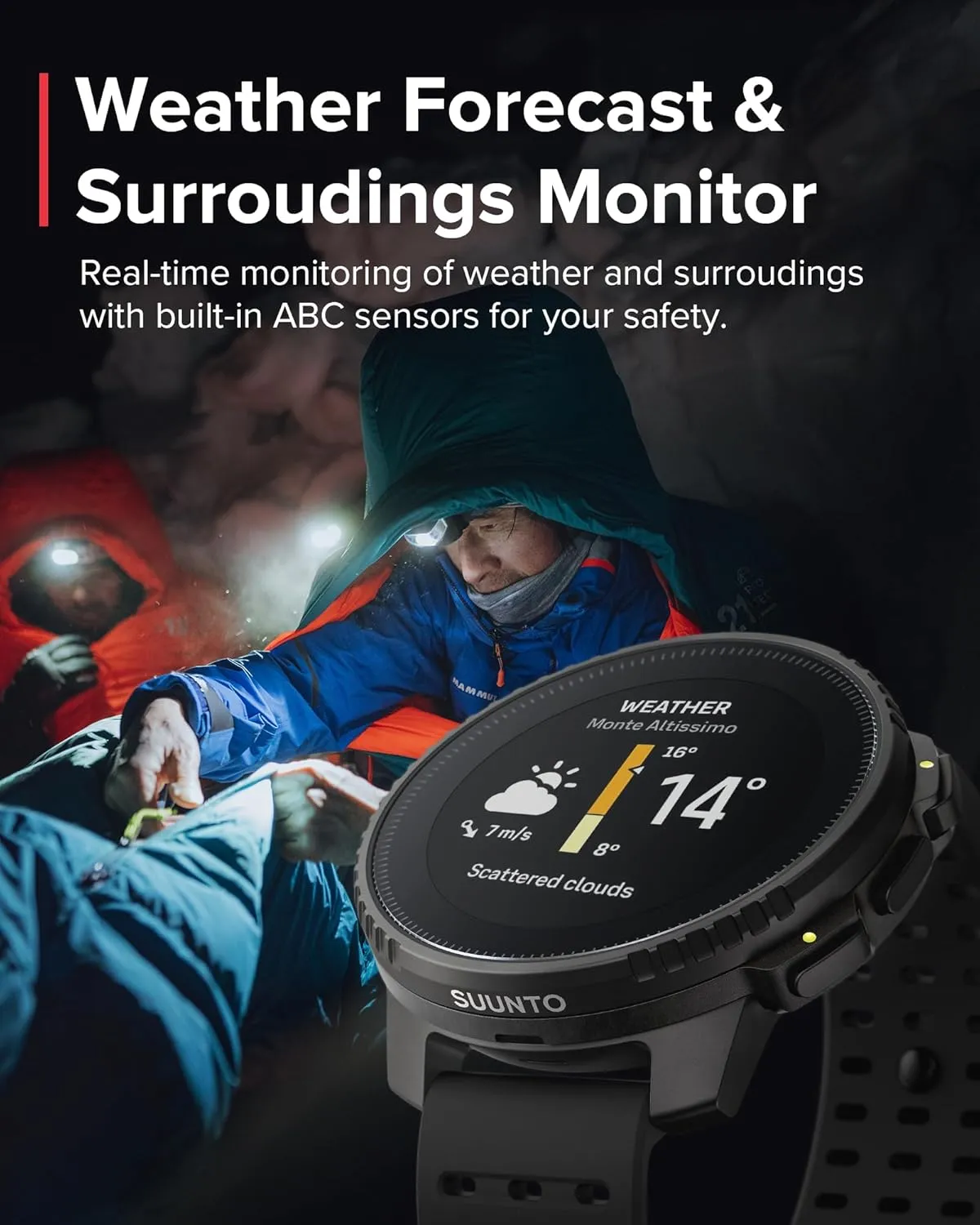 SUUNTO Vertical Solar GPS Adventure Watch, Premium Multisport Watch w/1.4 inch Touchscreen, Free Global Offline Maps, 60-Day Battery Life, Training Records, Heart Rate & Sleep Tracking, Steel Black
