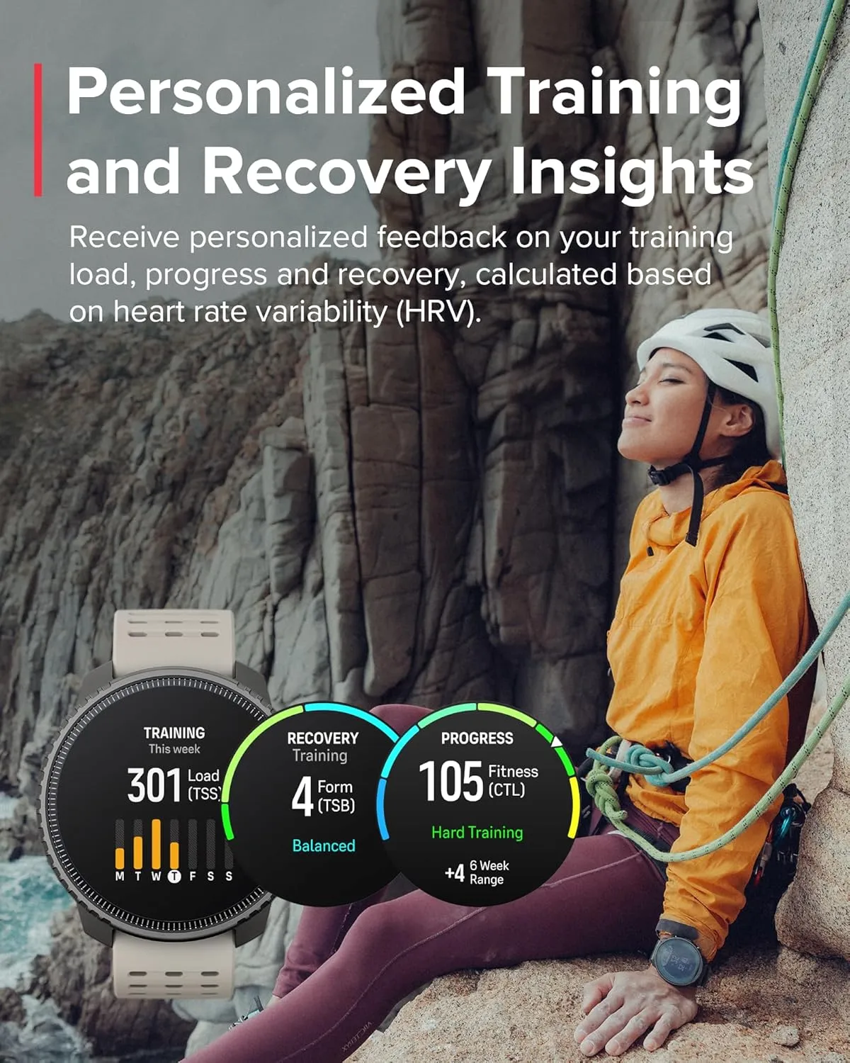 SUUNTO Vertical Solar GPS Adventure Watch, Premium Multisport Watch w/1.4 inch Touchscreen, Free Global Offline Maps, 60-Day Battery Life, Training Records, Heart Rate & Sleep Tracking, Steel Sand